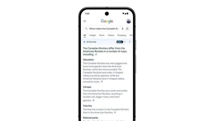 Tampilan ringkasan AI dalam pencarian Google. ANTARA/Google Blog/am.