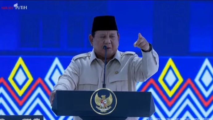 Prabowo Subianto dalam Peresmian Sekolah Rakyat