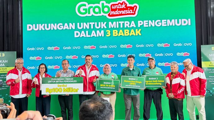Menteri UMKM Maman Bersama CEO Grab Neneng