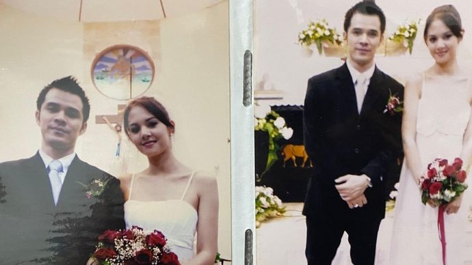 Foto pernikahan Aurelie dan Roby Tremonti