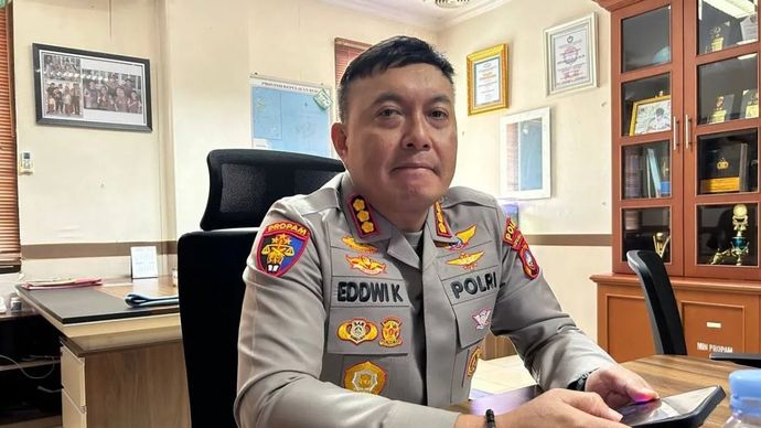 Kabid Propam Polda Kepri Kombes Pol. Eddwi Kurniyanto di Mapolda Kepri, Batam, Rabu, 14 Januari 2026. ANTARA/Laily Rahmawaty