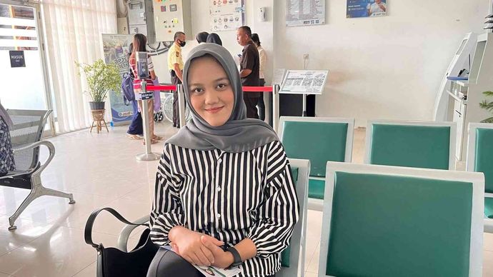 Eka Putri C, peserta Jaminan Kesehatan Nasional (JKN).