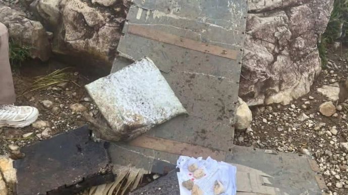 Puing-puing dari ATR 400 yang diduga Jatuh