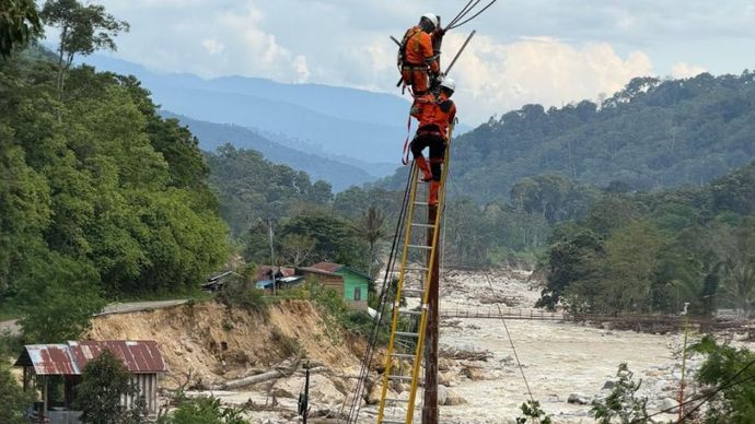 Data PT PLN (Persero) mencatat, sebanyak 6.432 desa di Aceh telah kembali teraliri listrik pascabencana.