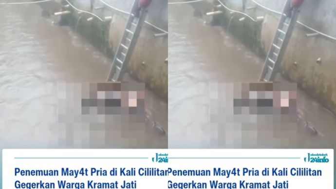Warga di kawasan Cililitan, Kecamatan Kramat Jati, Jakarta Timur, digegerkan dengan penemuan sesosok may4t pria diperkirakan berusia 50 tahun di aliran Kali Cililitan pada Kamis pagi, 22 Januari 2026.