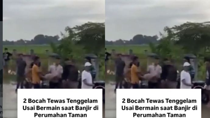 Dua orang anak-anak meninggal akibat bermain di dekat lokasi banjir di Perumahan Taman Cikande, Kecamatan Jayanti, Kabupaten Tangerang pada Rabu 21 Januari 2026, sore.
