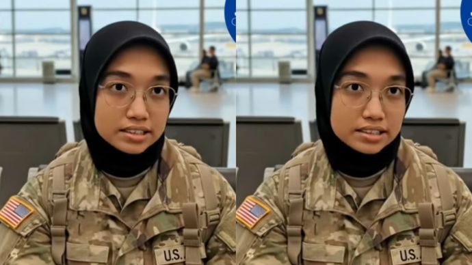 Viral Wanita Berhijab Pilih Jadi Tentara Amerika