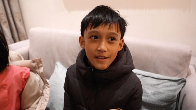 Narendra (12) seorang anak diaspora Indonesia di Swiss.