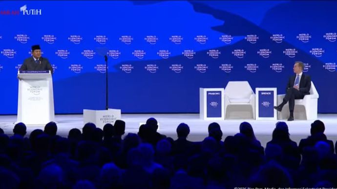 Prabowo Subianto di WEF Davos Swis