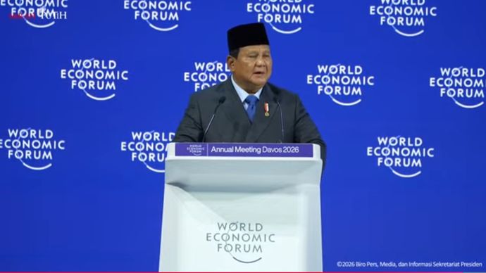 Prabowo Subianto di WEF Davos Swis