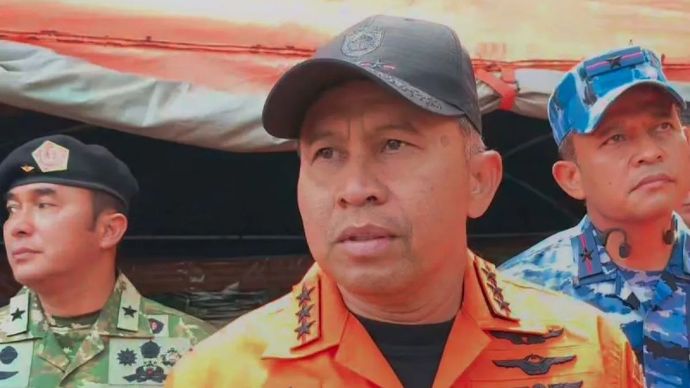 Kepala Badan Nasional Pencarian dan Pertolongan (Basarnas) Mohammad Syafii saat diwawancarai di Cisarua, Kabupaten Bandung, Jawa Barat, Senin, 26 Januari 2026. ANTARA/Ilham Nugraha/aa.