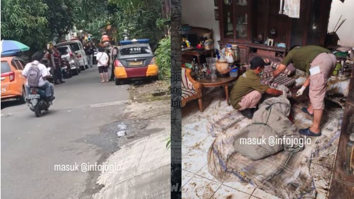 MAYAT DITEMUKAN TAK BERNYAWA DI KOMPLEKS JOGLO BARU SIANG TADI SELASA, 27 JANUARI 2026  SEORANG MAYAT DITEMUKAN DI RUMAH TINGGAL YANG SEMPAT TERENDAM BANJIR SEJAK JUMAT LALU DI PERUMAHAN JOGLO BARU NO D 25