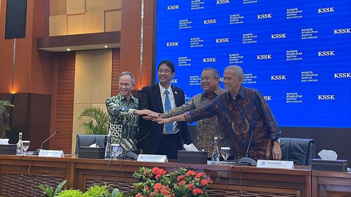 Komite Stabilitas Sistem Keuangan (KSSK) menyampaikan stabilitas sistem keuangan nasional tetap terjaga pada kuartal IV-2025, meski ketidakpastian global.