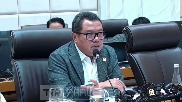 Wakil Ketua Komisi VII DPR, Lamhot Sinaga, saat rapat di kompleks parlemen, Jakarta, Selasa, 27 Januari 2026. ANTARA/HO-DPR