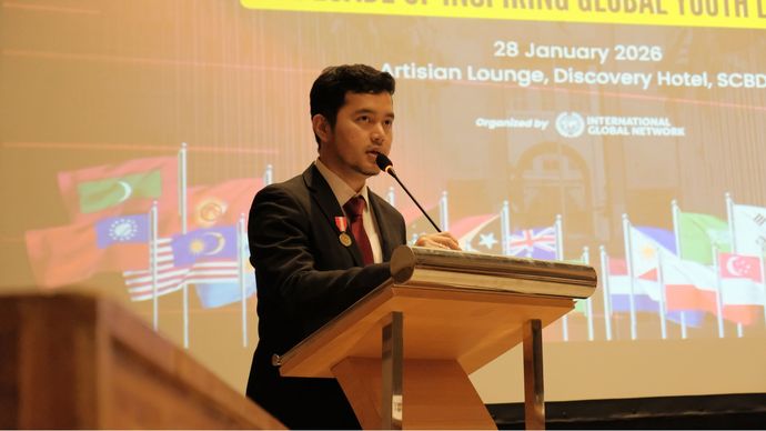 President of International Global Network, Muhammad Fahrizal.