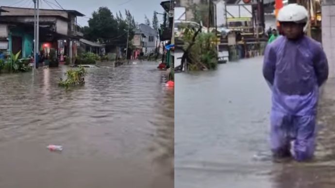 Banjir di Kelapa Gading Jakarta Utara 