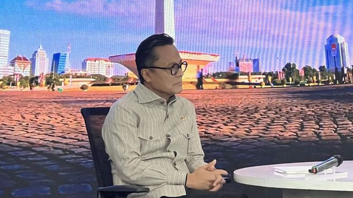 Chief Operating Officer (COO) Badan Pengelola Investasi Daya Anagata Nusantara (Danantara Indonesia) Dony Oskaria dalam acara &ldquo;Danantara: Menggerakkan Raksasa, Menyalakan Mesin Ekonomi Indonesia&rdquo; yang digelar di Jakarta, Rabu, 28 Januari 2026. ANTARA/Putu Indah Savitri.