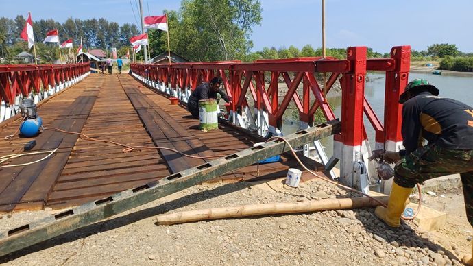 Foto jembatan yang sudah rampung