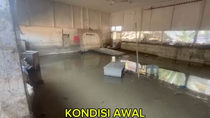Kondisi sekolah pasca banjir di Aceh