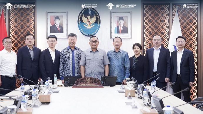 Wakil Menteri Investasi dan Hilirisasi/Wakil Kepala BKPM, Todotua Pasaribu, menggelar pertemuan dengan perwakilan Sinoma Science &amp; Technology Co. Ltd.,