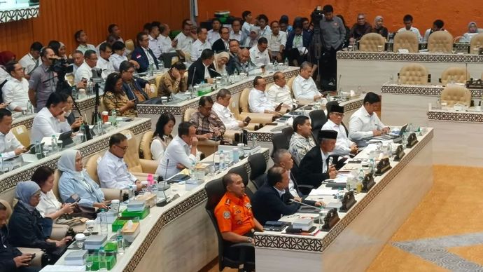 Rapat komisi V DPR RI dengan para mitra di Jakarta, Selasa (27/1/2026). (