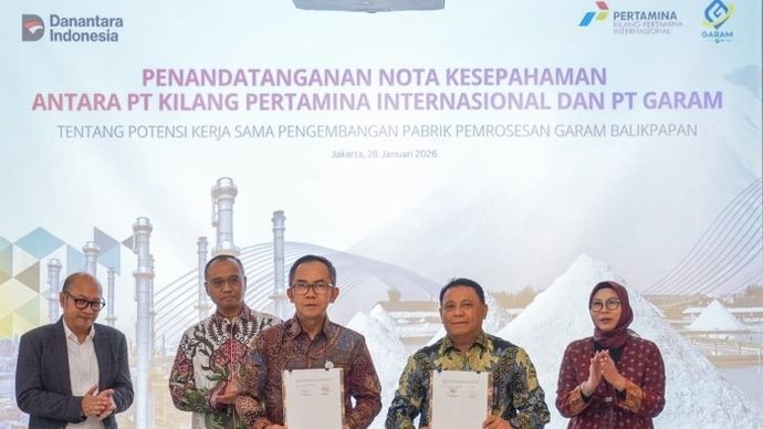 KPI bekerja sama dengan PT Garam untuk membangun pabrik pemrosesan garam di Balikpapan dan ditandai dengan penandatanganan MoU oleh Direktur Utama KPI Taufik Aditiyawarman dan Direktur Utama PT Garam, Abraham Mose, pada Rabu, 28 Januari 2026.