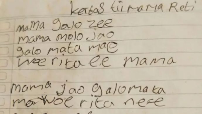 Surat buatan Anak SD NTT yang bunuh diri gara-gara gak mampu beli buku.