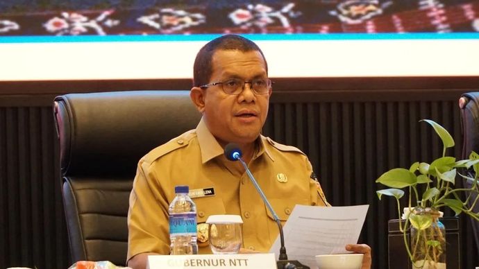 Gubernur Nusa Tenggara Timur, Melki Laka Lena. ANTARA/Kornelis Kaha