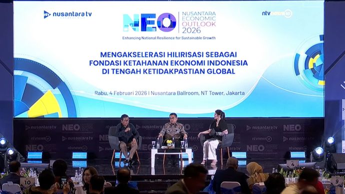 NEO Sesi 2 dengan Narasumber Heldy Satrya Puter (Deputi Bidang Hilirisasi Investasi Strategis dan Hariyanto (Kepala Biro Perencanaan Kementerian ESDM RI)
