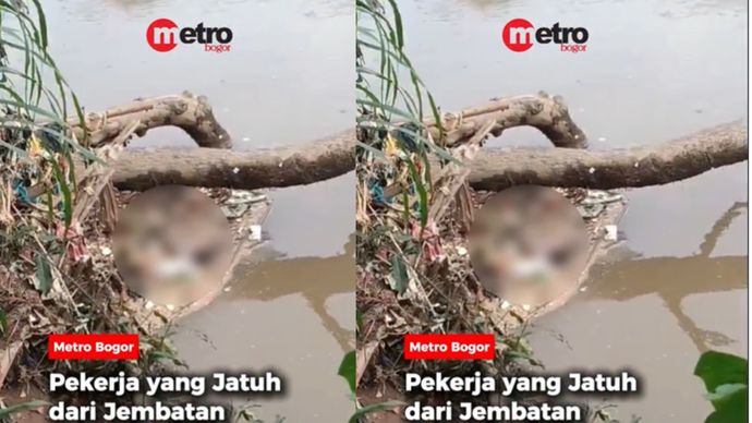 Setelah dilakukan pencarian intensif, jasad Franky (29), pekerja proyek perbaikan Jembatan Leuwiranji, Kabupaten Bogor yang sebelumnya terjatuh ke Sungai Cisadane, akhirnya berhasil ditemukan.