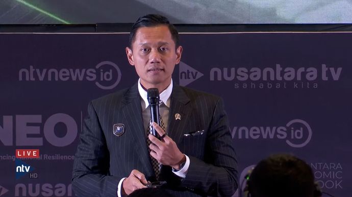 Menko Bidang Infrastruktur dan Pembangunan Kewilayahan Agus Harimurti Yudhoyono