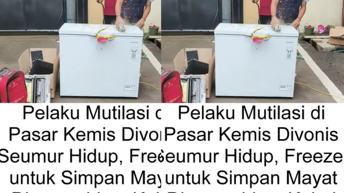 &lrm;Mayat korban disimpan selama 15 bulan di dalam freezer sebelum akhirnya terungkap oleh anggota Polres Metro Jakarta Utara pada 13 Maret 2025.