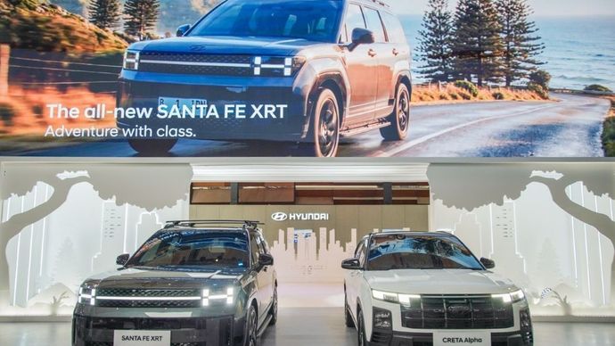 Hyundai All-New SANTA FE XRT dan New CRETA Alpha hadir di IIMS 2026. (Foto: Dok/Istimewa) 