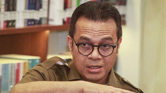 Wakil Menteri Komunikasi dan Digital Nezar Patria menyampaikan paparan saat diskusi Infrastruktur Digital dan Ketahanan Warga Pascabencana di Aceh, di Kantor Kementerian Komunikasi dan Digital, Jakarta, Kamis, 22 Januari 2026. Wamenkomdigi Nezar Patria mengatakan pemulihan jaringan telekomunikasi pascabencana banjir dan longsor di Aceh mencapai hasil signifikan dengan tingkat pemulihan 99 persen seiring pulihnya pasokan listrik di wilayah terdampak. (ANTARA FOTO/Reno Esnir/fzn/tom)