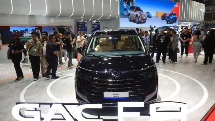 GAC E8 resmi debut di IIMS 2026. (Foto: Dok/Istimewa/GAC Indonesia)