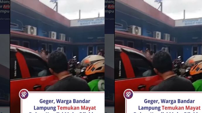 Warga Bandar Lampung Digegerkan Penemuan Mayat Wajah Dilakban