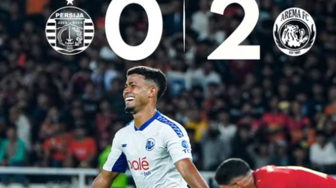 Gabriel Silva cetak brace, Persija telan kekalahan 0-2 saat jamu Arema