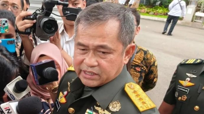 Kepala Staf Angkatan Darat Jenderal TNI Maruli Simanjuntak menghadiri Rapat Pimpinan TNI/Polri bersama Presiden Prabowo Subianto di Kompleks Istana Kepresidenan, Jakarta, Senin, 9 Februari 2026. ANTARA/Andi Firdaus