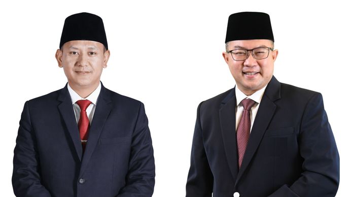 Wakil Menteri Kehutanan Rohmat Marzuki dan Kepala Badan Riset dan Inovasi Nasional (BRIN) Arif Satria