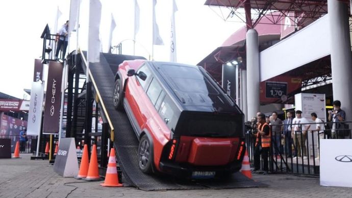 Chery hadirkan test ride eksklusif Chery J6 &amp; J6T di Chery Adventure Park IIMS 202. (Foto: Dok/Istimewa/Chery Indoesia)
