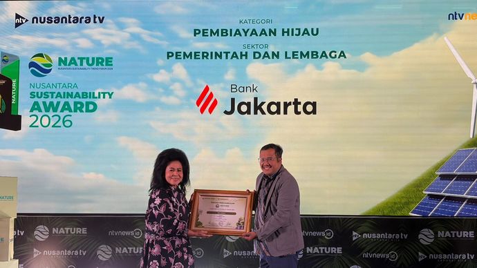 Pembiayaan Hijau Jadi Fokus, Bank Jakarta Diganjar Nusantara Sustainability Award 2026