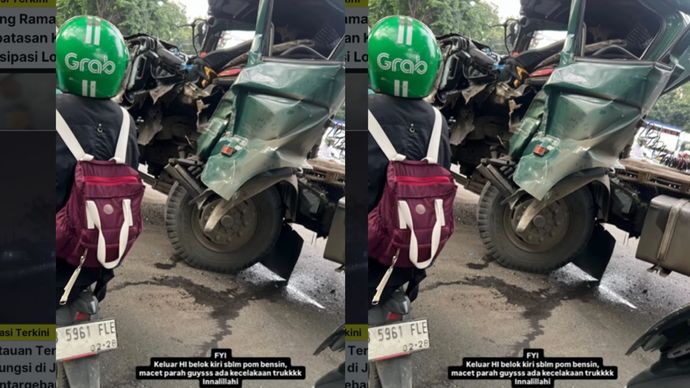 Telah terjadi kecelakaan lalu lintas yang melibatkan truk kontainer di Jalan Raya Bekasi, tepatnya di kawasan Pondok Ungu, Medan Satria, Kota Bekasi, pada Kamis (12/2/2026) pagi.