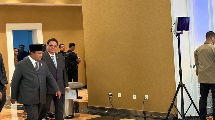 Presiden Prabowo Subianto menghadiri Indonesia Economic Outlook yang digelar di Wisma Danantara, Jakarta