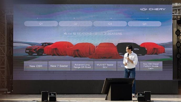 Chery Indonesia menyiapkan peluncuran produk baru yang terdiri dari lini Chery Super Hybrid (CSH), kendaraan listrik murni (EV), dan mesin bensin (ICE). (Foto: Dok/Istimewa)