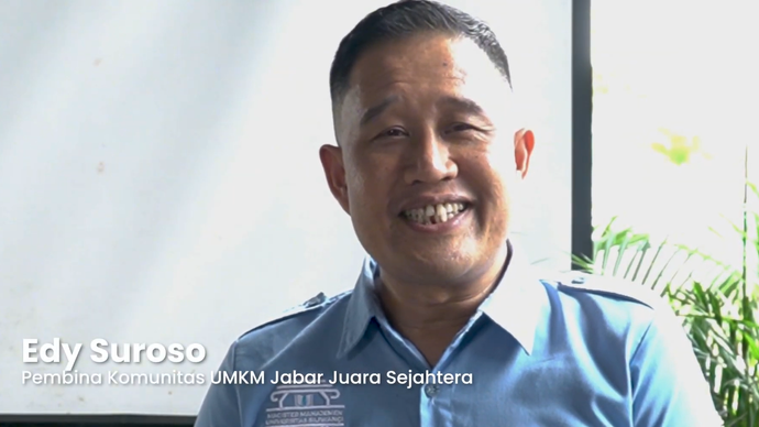 Pembina Komunitas UMKM Jabar Juara Sejahtera (JJS) Edy Suroso.