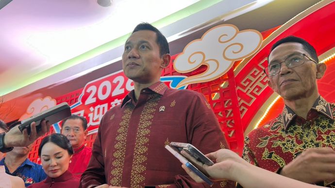 Menteri Koordinator Bidang Infrastruktur dan Pembangunan Kewilayahan Agus Harimurti Yudhoyono menghadiri rangkaian perayaan Tahun Baru Imlek 2577 di Batam