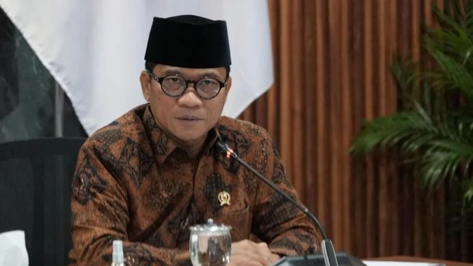 Menteri Desa dan Pembangunan Daerah Tertinggal (Mendes PDT) Yandri Susanto menghadiri Rapat Koordinasi Terbatas terkait Evaluasi Perkembangan Kopdes/Kelurahan Merah Putih dan Peningkatan Kapasitas SDM Kopdes/Kelurahan Merah Putih di Kantor Kementerian Koordinator Bidang Pangan, Jakarta, Rabu, 18 Februari 2026. ANTARA/HO-Humas Kemendes PDT.