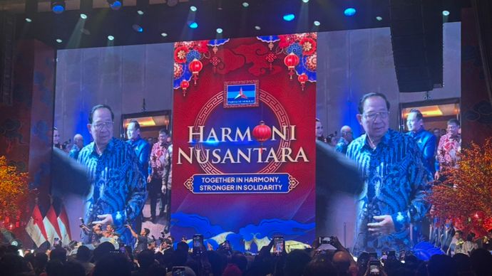Susilo Bambang Yudhoyono Hadiri Perayaan Imlek Nasional Partai Demokrat