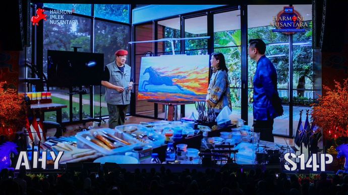 Lelang Lukisan 'Kuda Api' Karya SBY Laku Rp6,5 Miliar