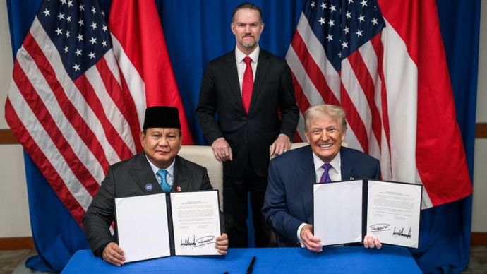 Presiden Prabowo dan Presiden Donlad Trump